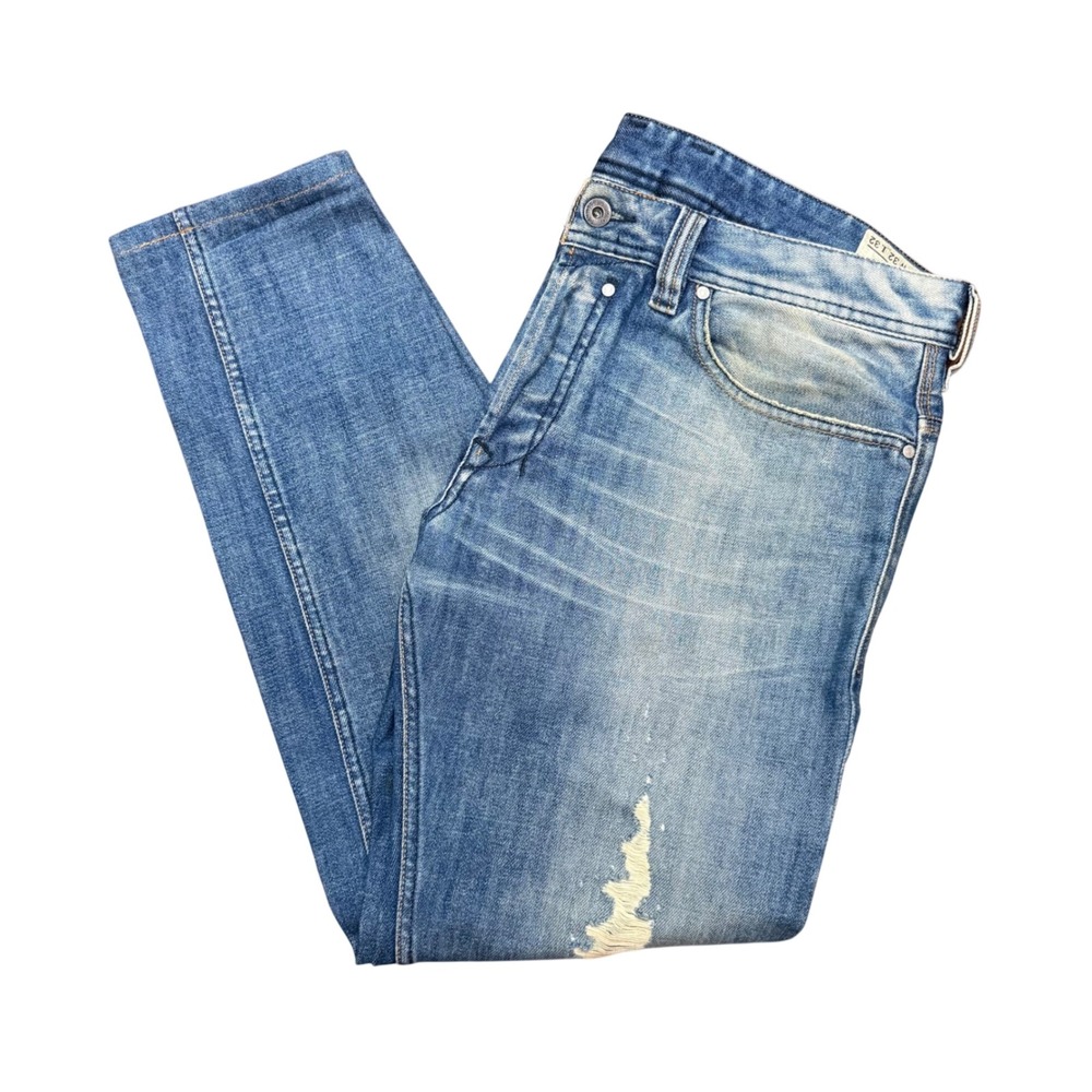 Diesel Safado 008AR Sample Jeans Mens 32x30 Blue Distressed Straight Made Italy